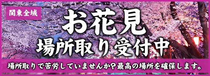 清水公園 お花見場所取り 東京 埼玉 千葉の場所取り代行サービス お花見 花火大会 運動会 便利屋らくだ暮らしのサービス